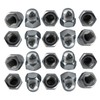 M8 Dome Hex Nuts Zinc Plated Steel Domed Hexagon Head