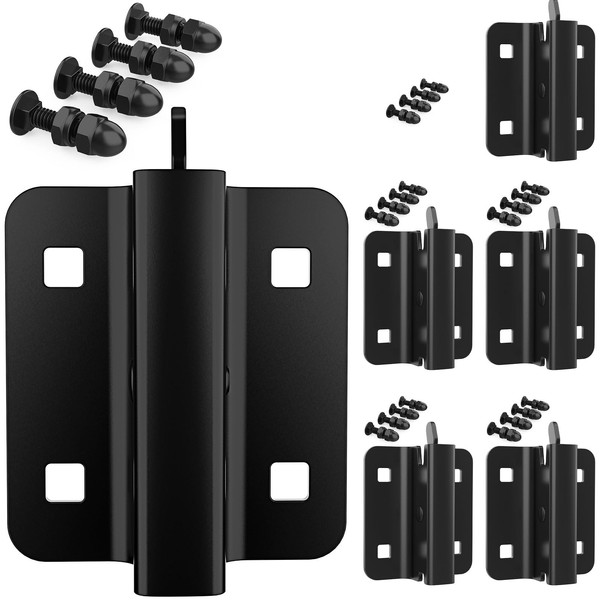 woiron 6 pcs E-Track Connector,Bolt-on Steel Trailer E Track Accessory