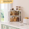 Furshus Corner Bread Box for Kitchen Countertop,Bread Storage for Homemade