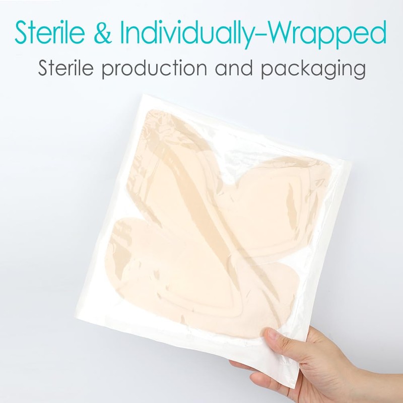 Silicone Heel Bordered Foam Dressing Waterproof Absorbent Wounds Bandages Pressure