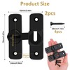 90/180 Degree Door Lock, Black Gate Flip Sliding Barn Gate