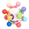 Baby Sensory Teether Toy Balls Chew Teething Ball Rattle Grasping