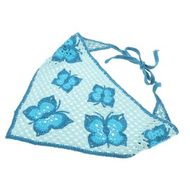 FRCOLOR Boho Womens Crochet Bandana Headband Lightweight Hair Accessory for Everyday Style Versatile Scarf for Head Covering Hair Fashion Comfortable Skin Friendly Design