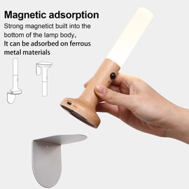 QIANKUNDAMOYI Motion Sensor Night Light Magnetic Rechargeable Motion Sensor Night Lights (2-Pack) – Wooden Wall Sconce for Bedroom, Corridor & Bedside with Smart Body Sensor