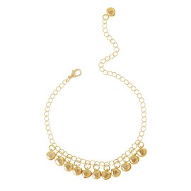 Bells Chain Anklet Bracelet Link Chain for Women Girls Boho Vintage Bell Tassel Drop Huggie Chain Anklets Adjsutable Hyopallergenic Fashion Chic Brarefoot Sandal Summer Holiday Bikini Jewelry (Gold)