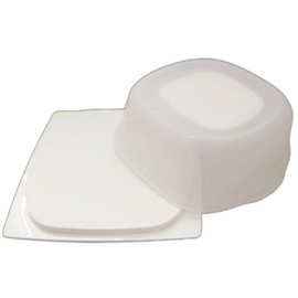 Tupperware KäseMax Square Junior White Transparent Cheese Dome Cheese Container Cheese Condenser Plus Kondenspro Cheese CheeSmart Stackable