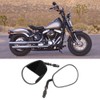 2PCS Motorcycle Motorbike Modified Oval Rearview Mirror Reflective Rear View