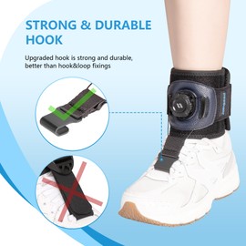 joingood AFO Foot Drop Brace for Walking with Shoes, Drop Foot Brace with Reel-Adjust Dorsiflexion Assist, Adjustable Foot Brace for Drop Foot Support, Fits Left or Right Foot for Women Men (S/M)
