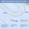Suplight Mens Silver Chain 925 Sterling Necklace Cuban Chains for