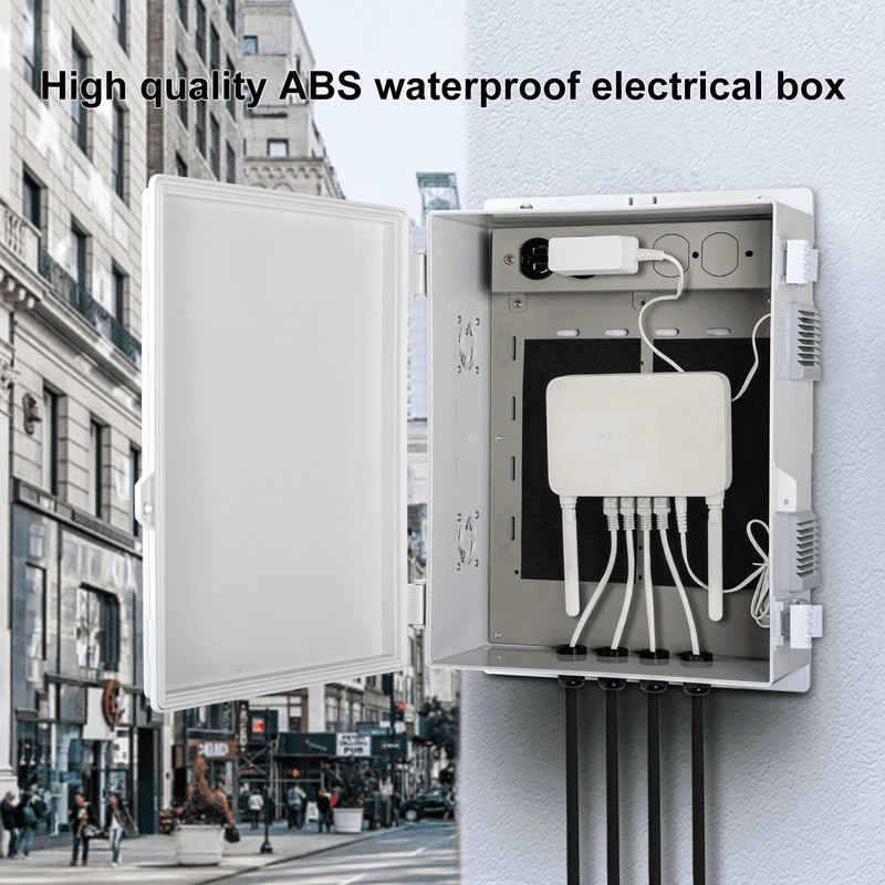 Namunanee Outdoor Electrical Junction Box with High Power Outlet, 16"