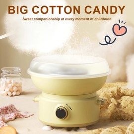 Cotton Candy Machine-Marshmallow Maker，Efficient to make marshmallows, suitable for families as well as parties. 400W Portable with Large Splash-Proof Plate, Great gift for children and adults