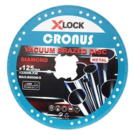 Professional Diamond Cutting Disc X-LOCK Diameter 125 mm in Various Designs and Sizes for Metal