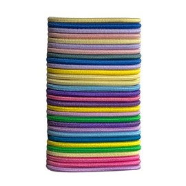 Haargummis, elastische Haarbänder, 4 mm, ohne Metall, sanfte Gummibänder, Pferdeschwanz-Halter für Mädchen und Frauen, mehrfarbig, 30 Stück