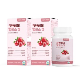 The Health Dream Pumpkin Seed Extract Dimannose Cranberry Balance Tablets (120 Tablets, 2 Boxes) - Attention those with bladder discomfort. / 더건강드림 호박씨추출물 디만노스 크랜베리 밸런스정 120정 2박스 방광 불편하신분들 주목
