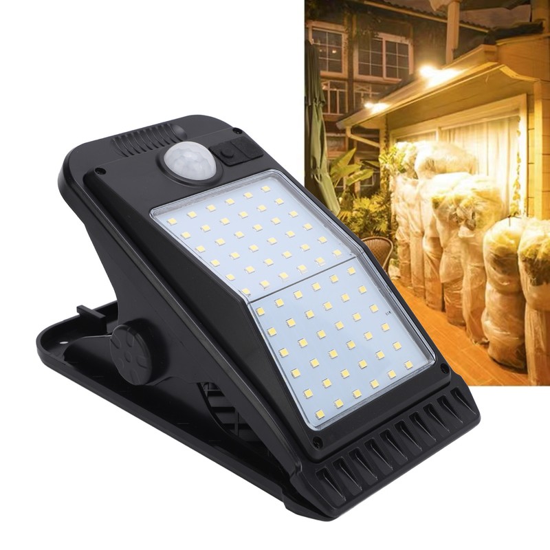 Clip On Solar Motion Light 72 LED Beads IP65 Waterproof