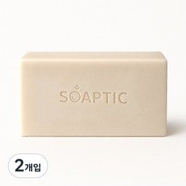 Soaptic natural soap moisturizing skin tone soothing cleansing, 105g, 2 packs / 솝틱 천연비누 보습 피부톤 수딩 클렌징, 105g, 2개입
