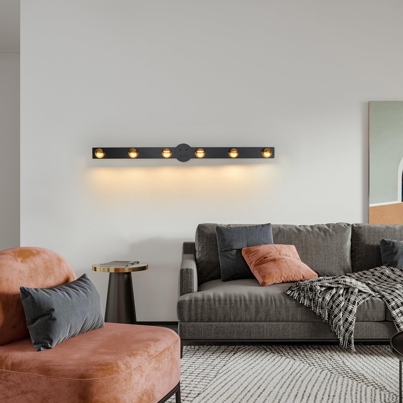 Garwarm Modern Ceiling Light Track Lighting, 47 Inch Dimmable LED