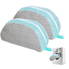 PADRAIKO Shoe Washing Machine Bag,Laundry Shoe Bag for Washer,2pcs Sneaker Washing Machine Bag (Gray 2)