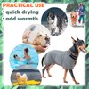 DKDDSSS Dog Bathrobe, Absorbent Bathrobe Dog with Velcro Fasteners, Microfibre