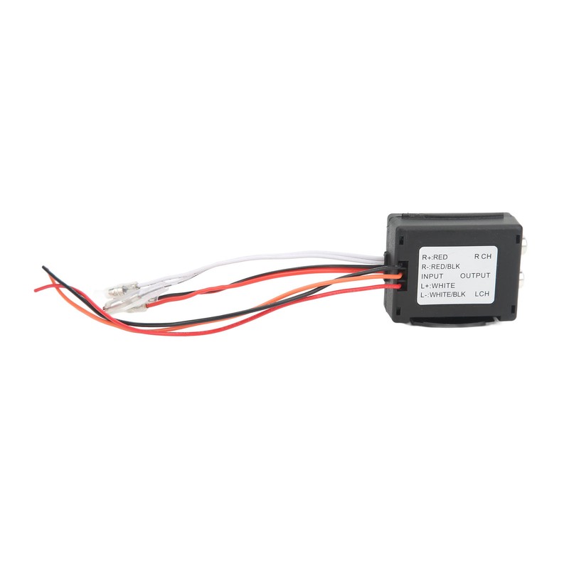 2 Channel Car Speaker to RCA Line Output Converter High