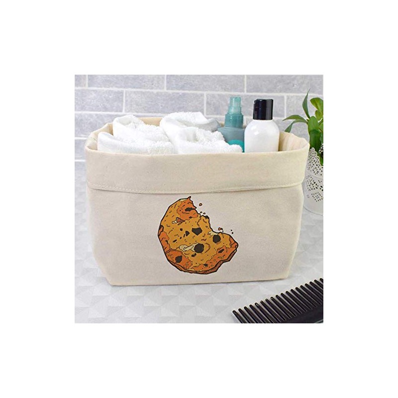 Azeeda Large 'Bitten Cookie' Canvas Organiser/Storage Bag (OR00010858)