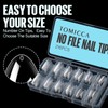 TOMICCA Almond Nail Tips, Medium Almond Acrylic Nail Tips, 216Pcs
