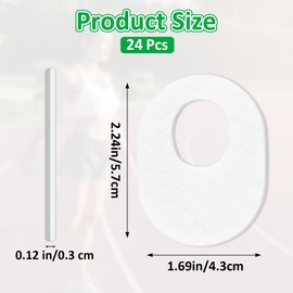 Pack of 24 Corn Plasters Corn Rings Bubble Plasters Non-Slip Corn Pads Corns Rings Plasters for Blisters Callus Foot (White)