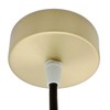 Junction Box Brushed Gold Metal in Set with Accessories Diameter