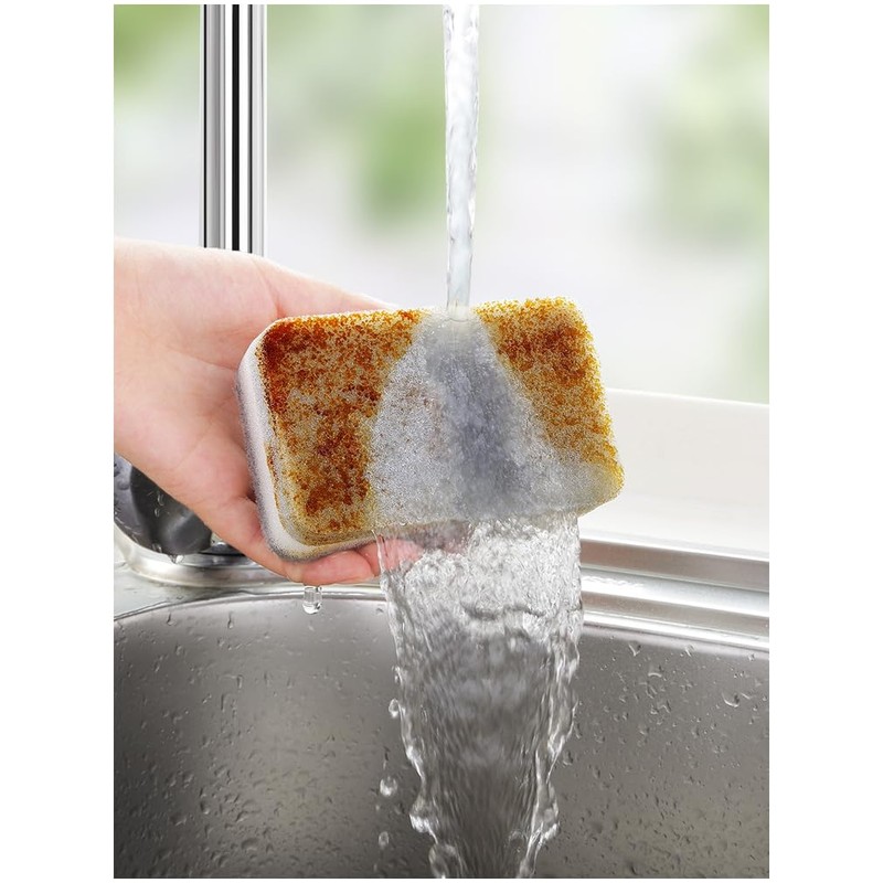 10 Pack Heavy Duty Scrub Sponge, Dual-Sided Dish-washing & Cleaning
