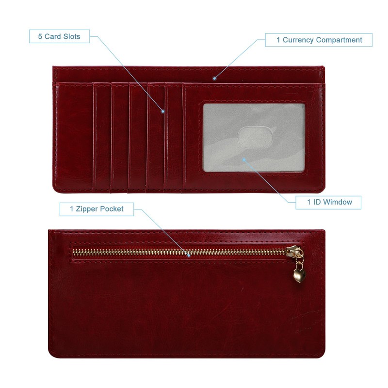XEYOU Women Slim Rfid Blocking Credit Card Case Holder Wallet