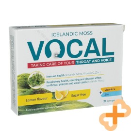 VOCAL Lemon Flavor Throat Lozenge Immunity Sugar Free Supplement N24