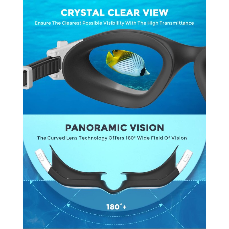 OMID Kids Swim Goggles, P2mini Polarized Swimming Goggles Comfortable for