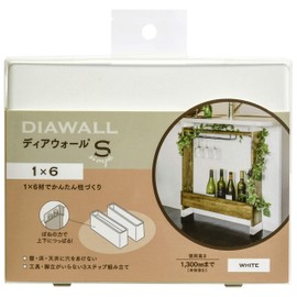 Wakaisangyo 1 x 6 Dearwall S DWS16W White Body: Depth 3.3cm Body: Height 5.9cm Main Body: Width 15cm