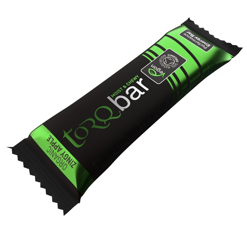 Torq Energy Bar Organic Zingy Apple - Vegan Plant Based