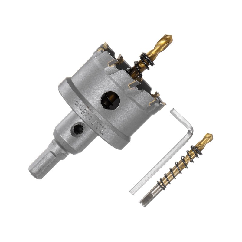 sourcing map Carbide Hole Saw Kit 48mm (1-57/64") Metal Hole