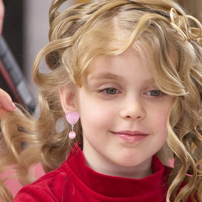 Clip On Earrings Princess Play Jewelry Earrings Set Resin Acrylic