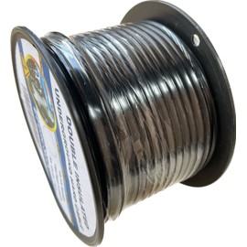 EFencSolv Electric Fence Double Insulated Underground Cable 12-1/2 Guage / 2.5mm Steel Wire Core, 164 Feet Length, Spooled on Plastic Cable Reel