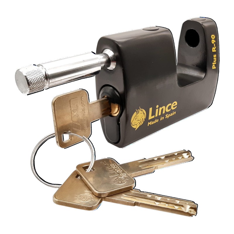 Lince 9PLUSR90 High Security 90mm Key Padlock PLUSR90 monoblock. Lock,