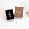 XSMZB Cross Cremation Jewelry Urn Necklace for Human Ashes Fish