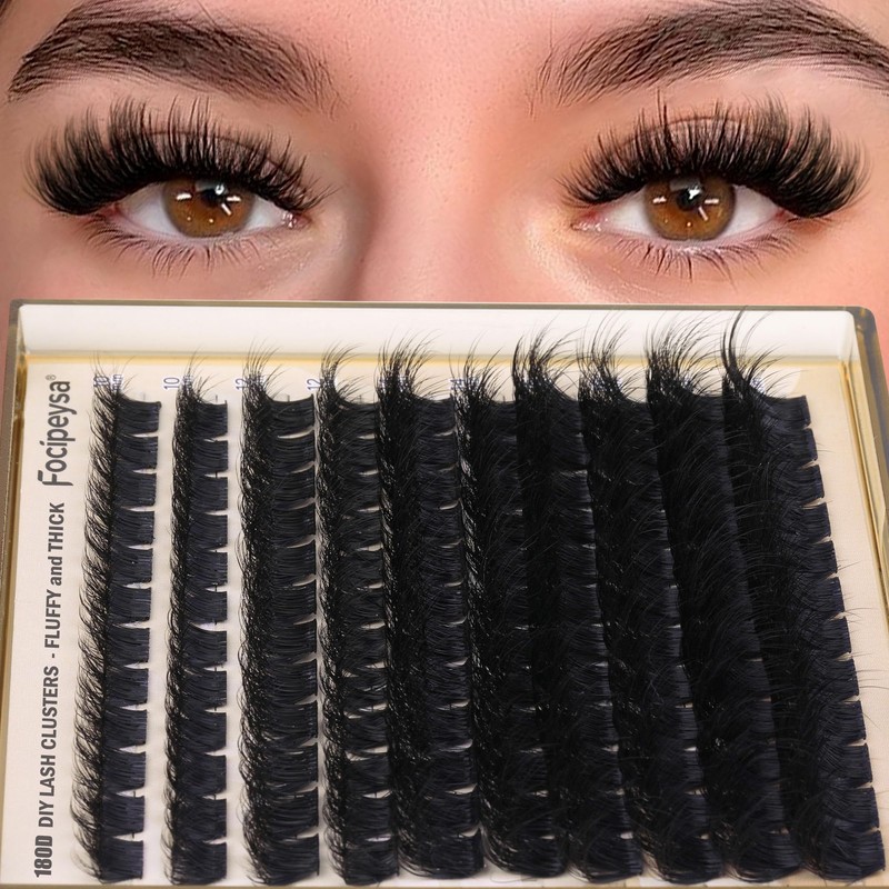Eyelash Extension Kit Thick Lash Clusters Kit 10-18mm Fluffy Clusters