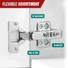 HBL' 10 Pcs Cabinet Hinges Soft Close Hinges, 35MM 110