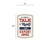 Talk to Myself Wood Wall Decor - Funny Sign for