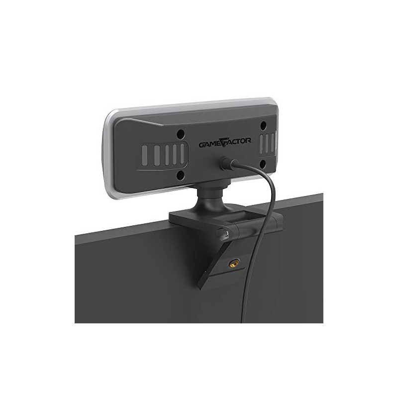 GAME FACTOR WG400 Webcam Gamer 1080P, Luz LED, USB, con