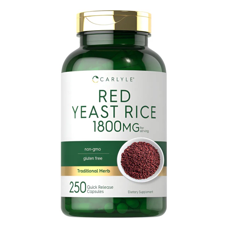 Red Yeast Rice 1800mg Salud Cardiovascular 250 Americano Sin Sabor