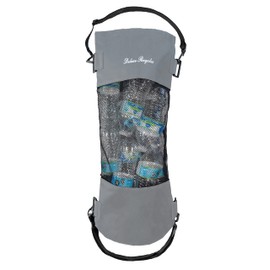 Deluxe Recycles Portable Mesh Trash Bag for Boat - Washable Leakproof Outdoor Garbage Bags for Boat, Kayak or Camper – Lightweight & Large Capacity Bin Bag (Grey)
