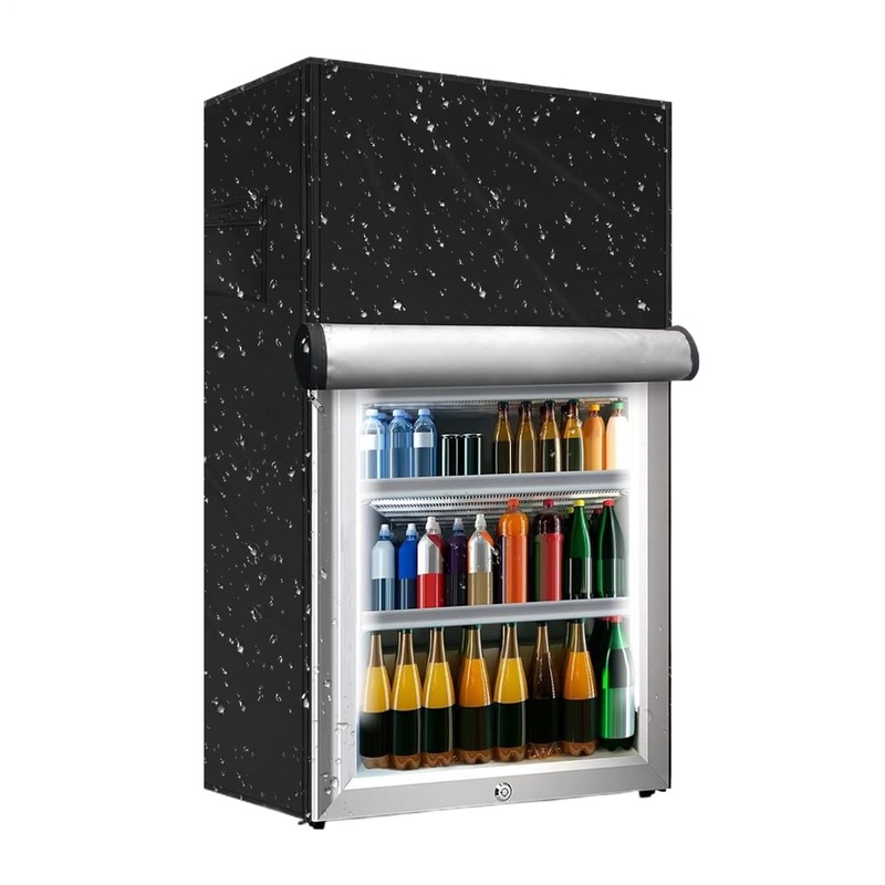 Outdoor Refrigerator Cover,Freezers Refrigerator Protective Cover | Magnetic Closure UV