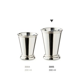 ED3005 Goblet-Shaped Vase with Pearl Motif / Silver Plated / Height 11 cm