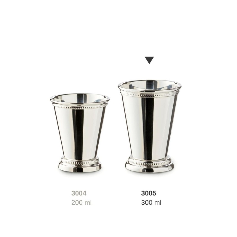ED3005 Goblet-Shaped Vase with Pearl Motif / Silver Plated /