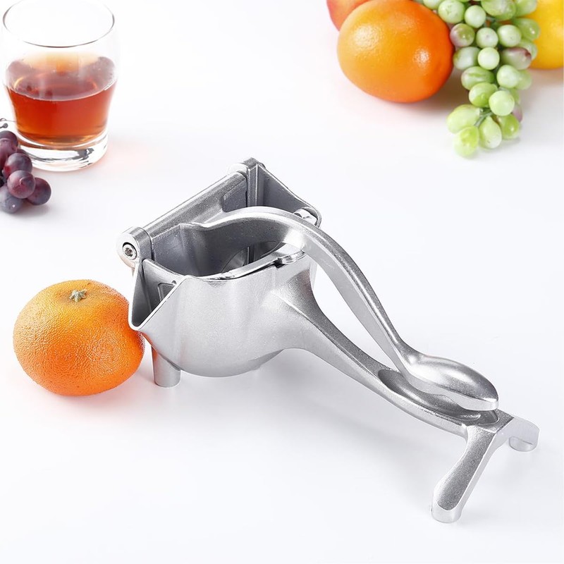 AIMALL Stainless Steel Manual Juicer, Multi-Function Fruit and Nut Squeezer,