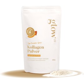 Glow25® Pumpkin Spice Collagen Powder [450g] - Collagen Hydrolysate - Peptides Type 1 and 3 - Good Solubility
